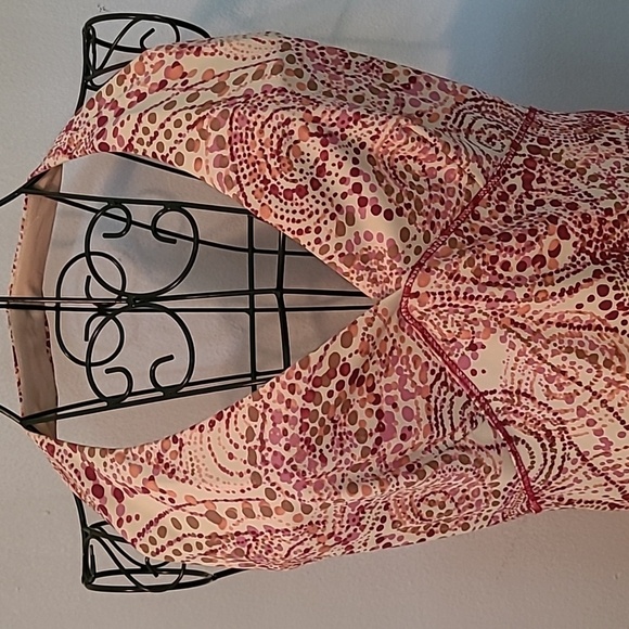 MIXIT Geometric Paisley Asymmetrical Midi Maxi Halter Dress Sz 8 Vintage Y2K - Picture 3 of 15